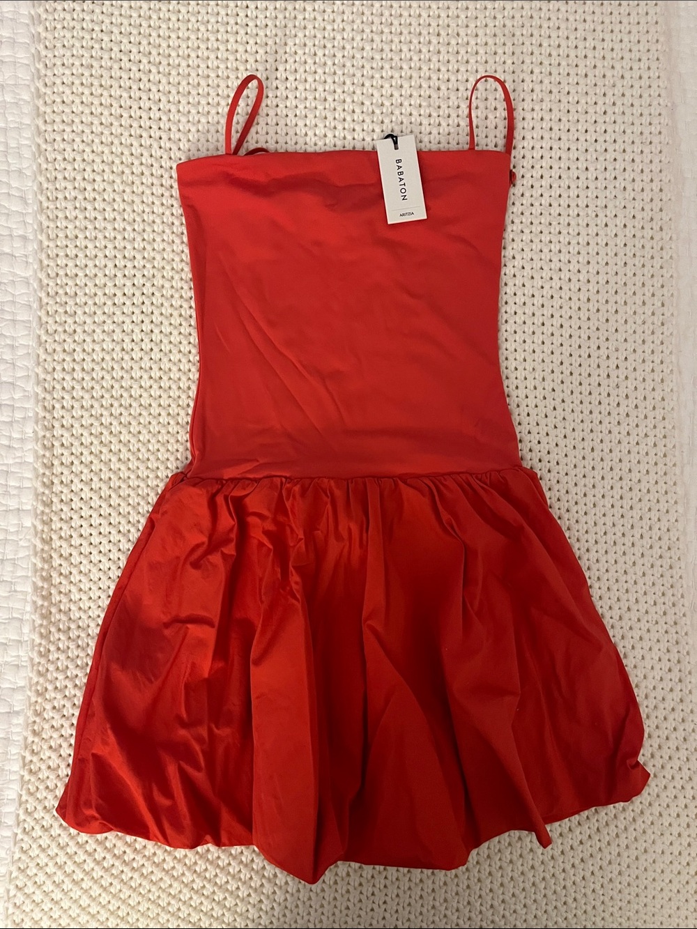 Babaton Red Spaghetti-Strap Party Dress for Kids — Bright Red
